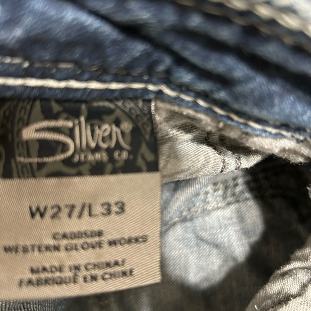 Distressed Blue Jeans - Picture 4 of 4